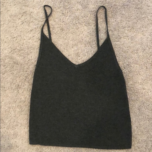 Dark grey tank top - Picture 1 of 3